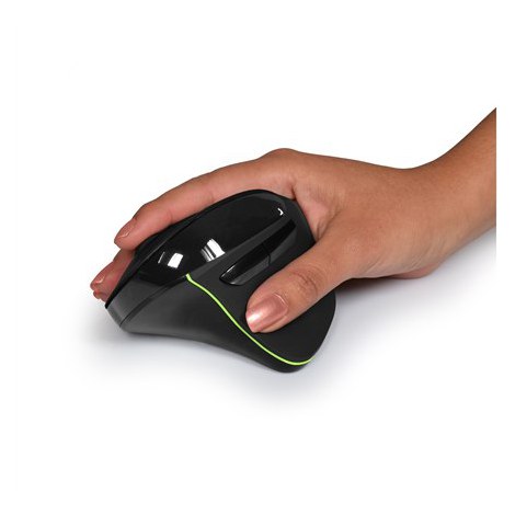 PORT CONNECT | Right handed | Rechargeable Ergonomic Mouse | Wireless | Black | 2 year(s) - 2